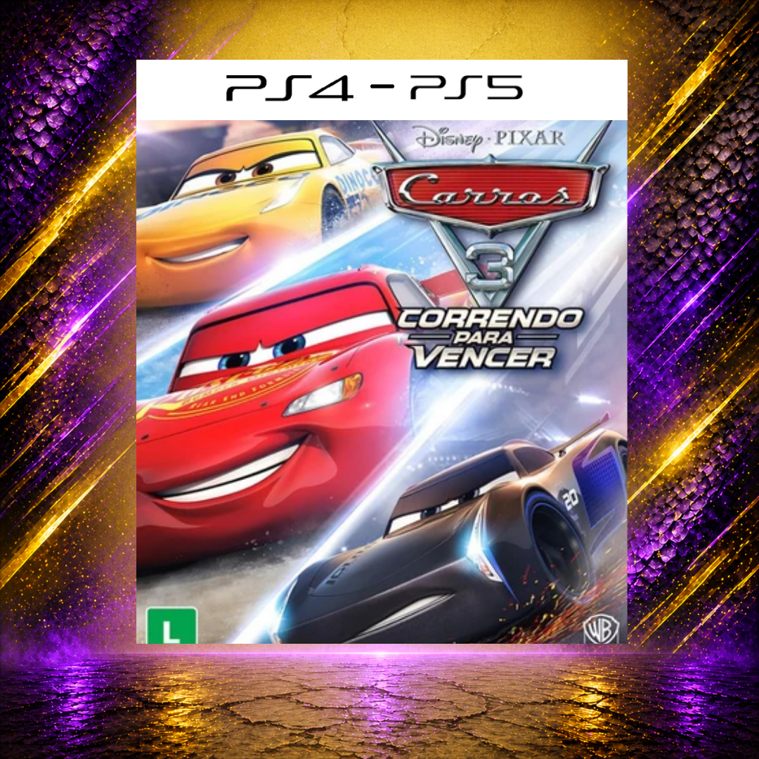 CARROS 3 CORRENDO PARA VENCER - PS4/PS5 - DIGITAL