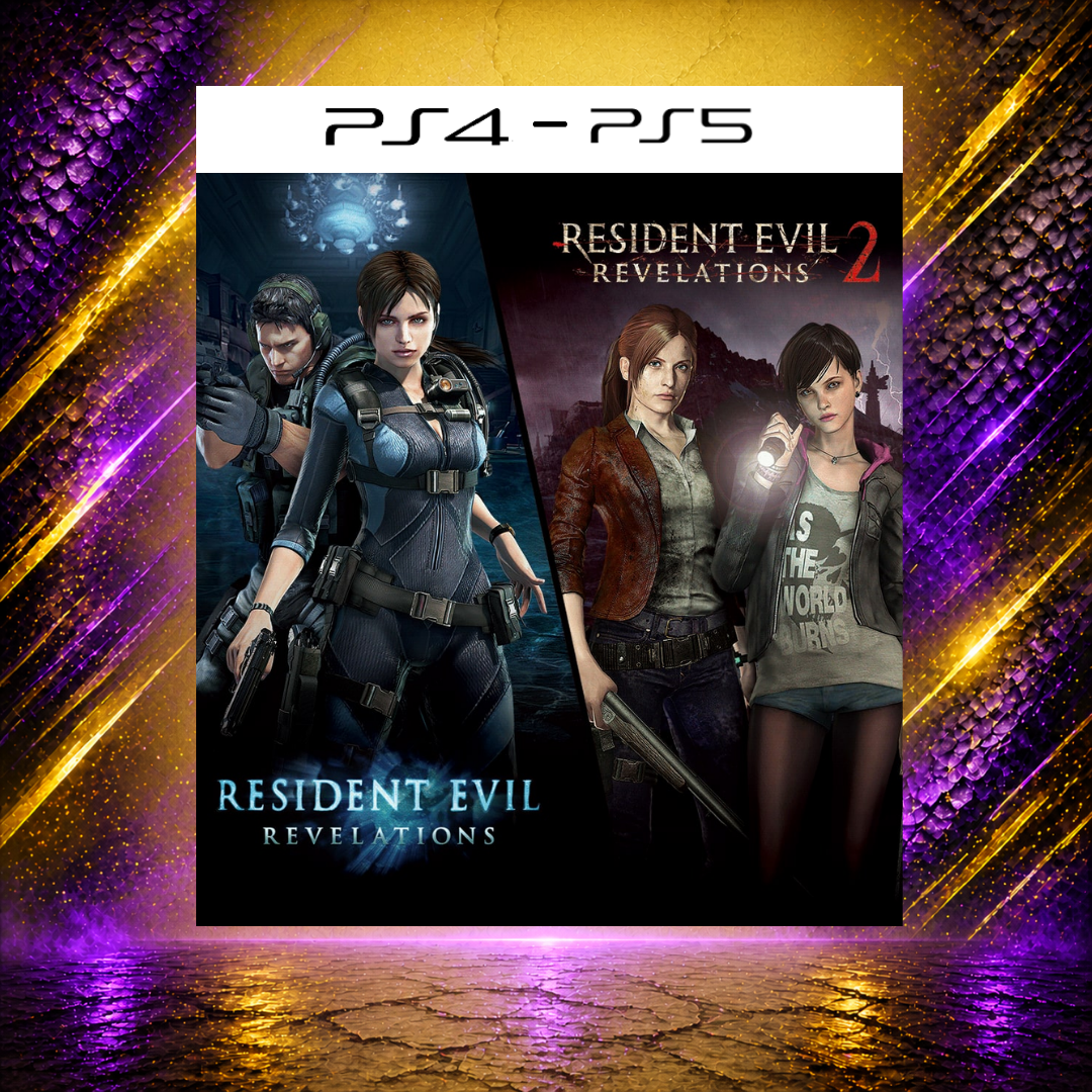 RESIDENT EVIL REVELATIONS 1 + 2 - PS4/PS5 - Mídia Digital