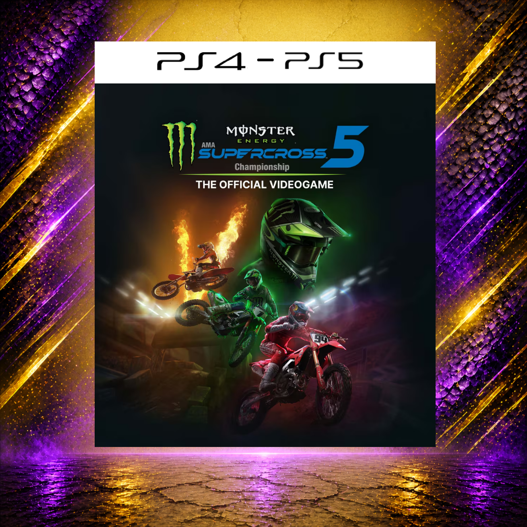 MONSTER ENERGY SUPERCROSS 5 - PS4/PS5 - Mídia Digital