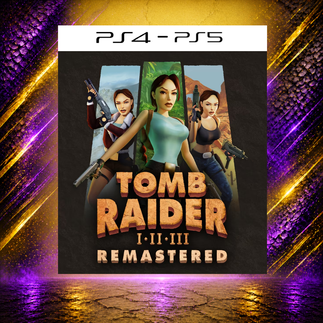 TOMB RAIDER I-II-III REMASTERED - PS4/PS5 - Mídia Digital