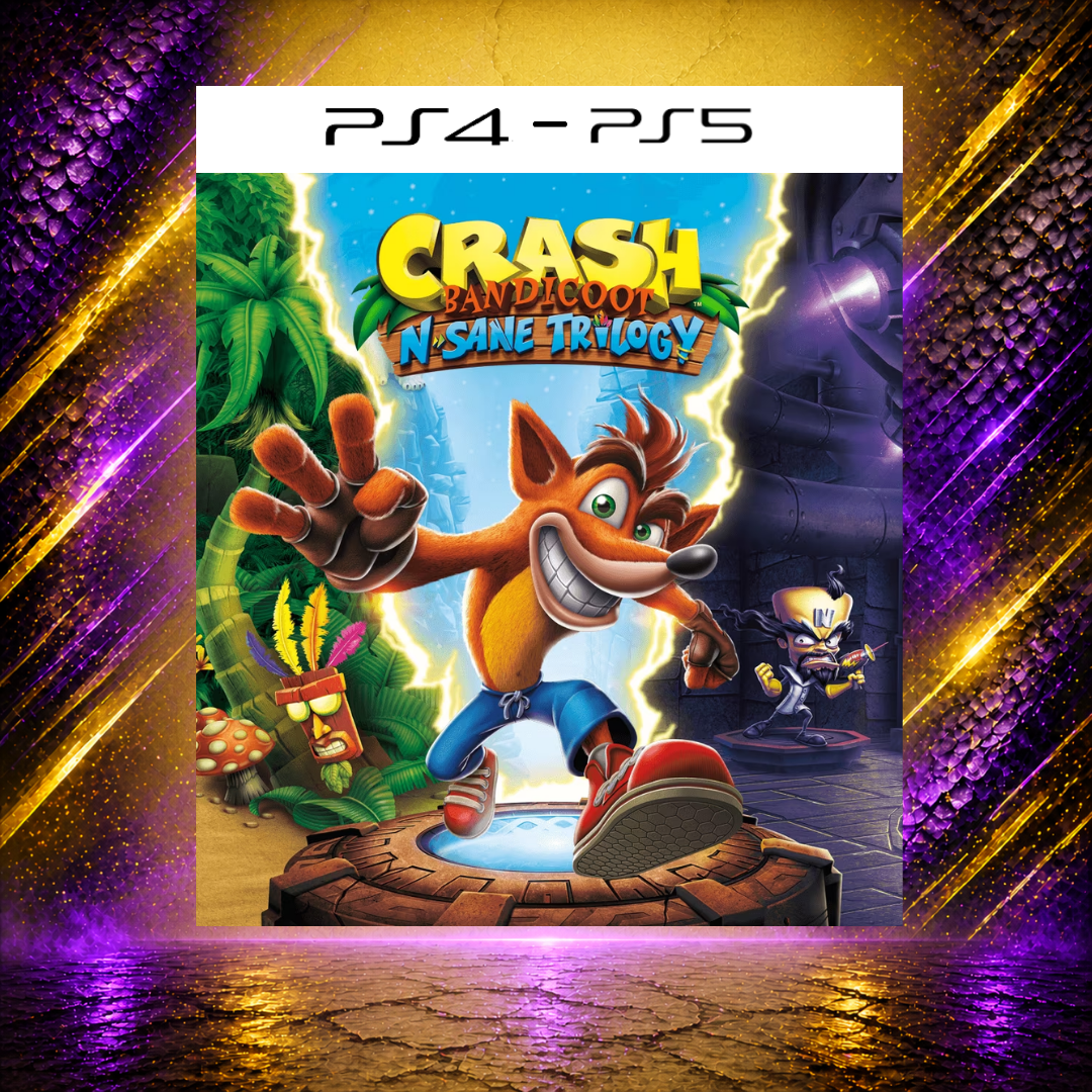 CRASH BANDICOOT N'SANE TRILOGY - PS4/PS5 - Mídia Digital