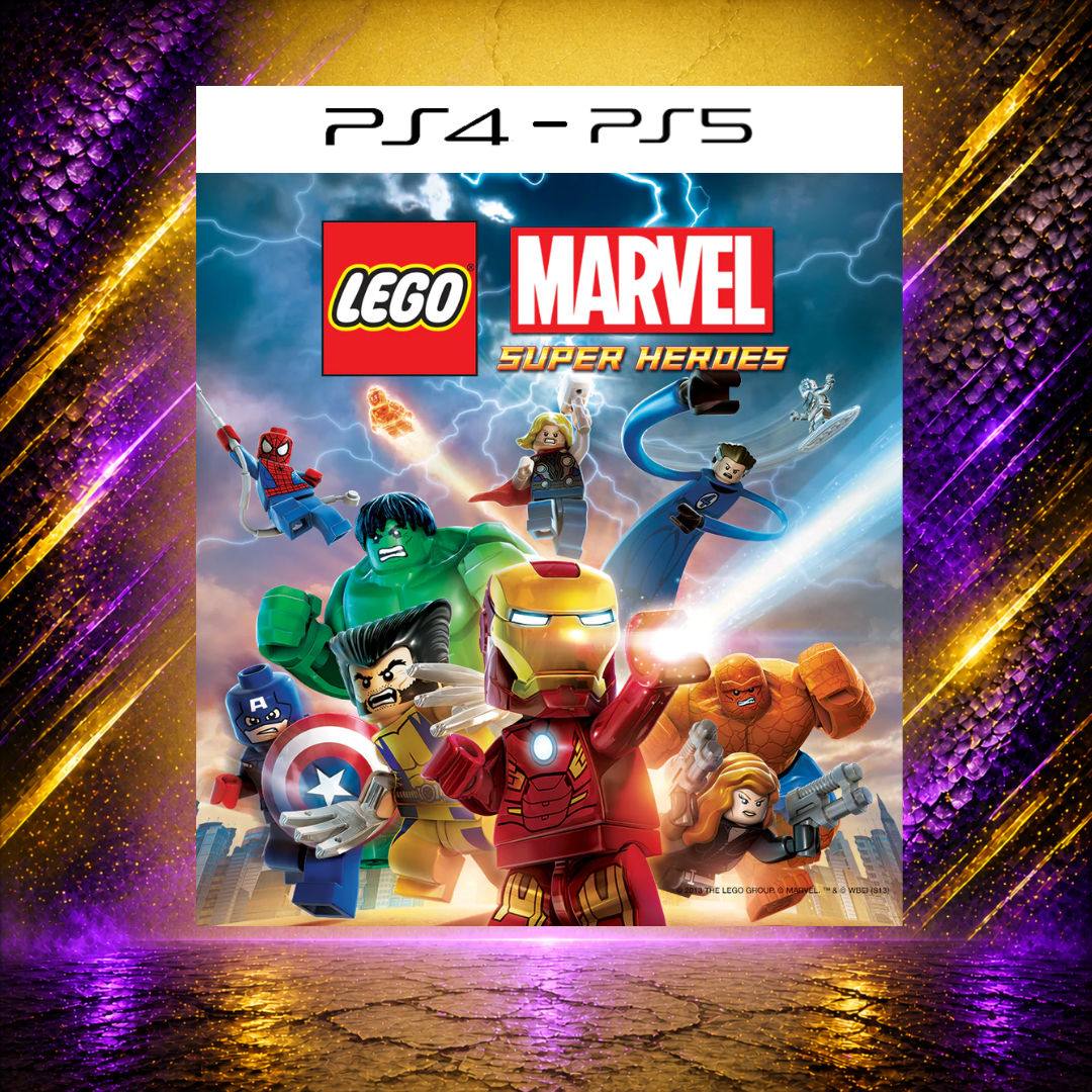 LEGO MARVEL SUPER HEROES - PS4/PS5 - Mídia Digital