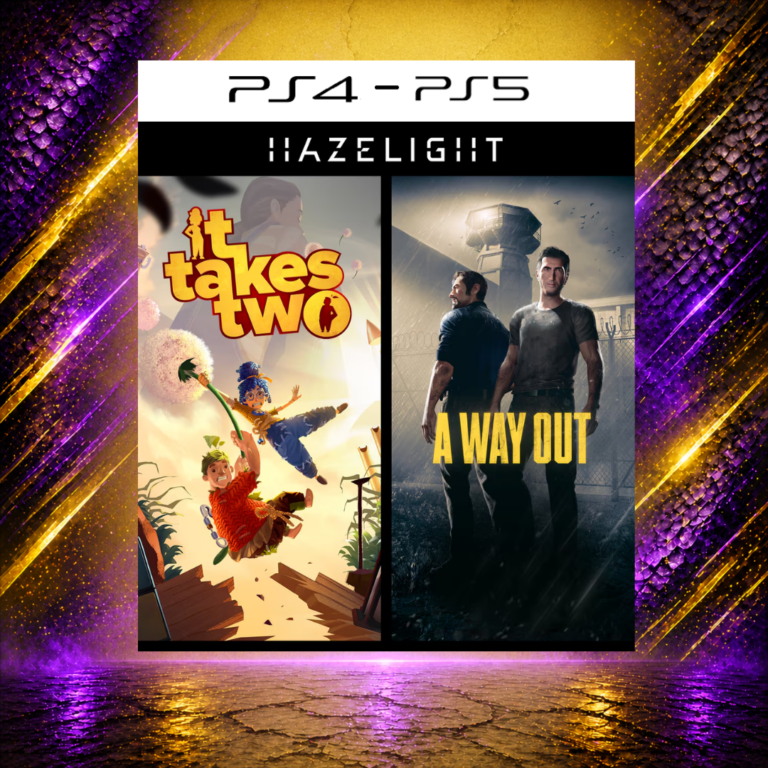 It Takes Two + a Way Out - Pacote Hazelight - PS4/PS5 - Mídia Digital