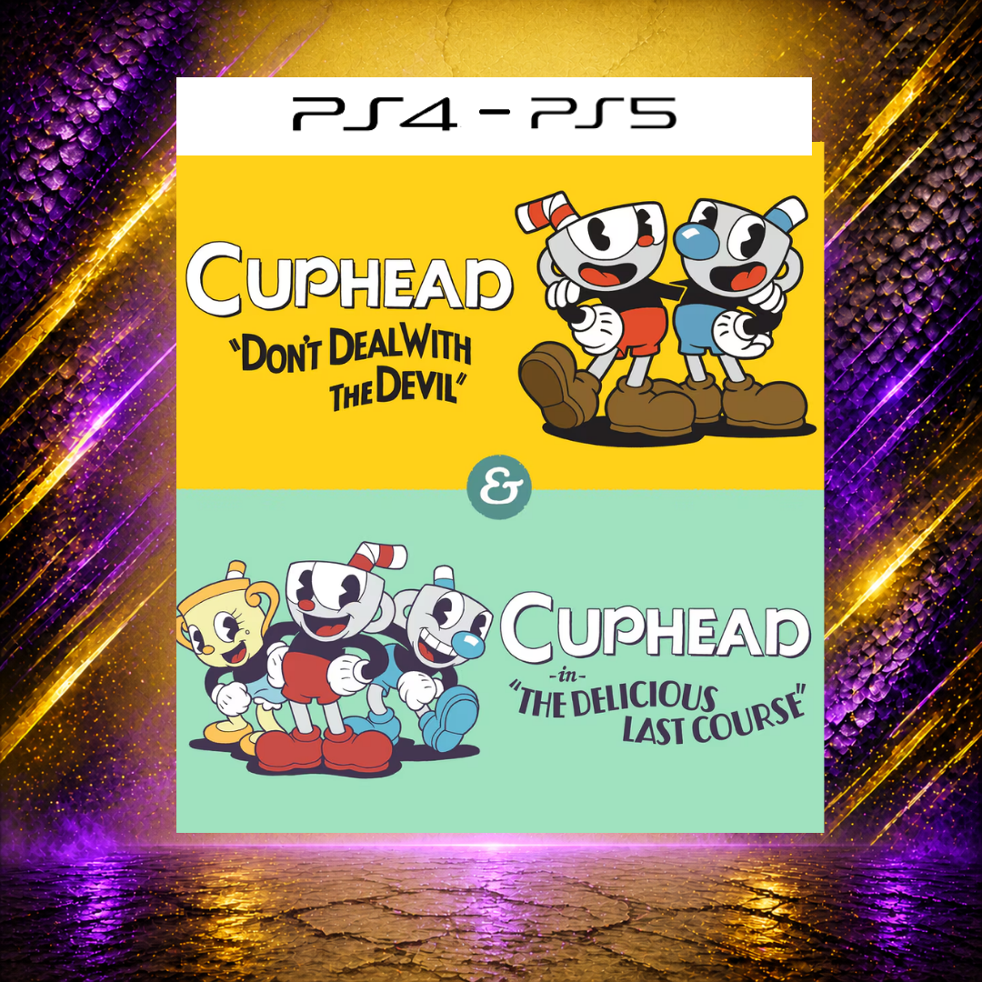 CUPHEAD + DLC THE DELICIOUS LAST COURSE - PS4/PS5 - Mídia Digital