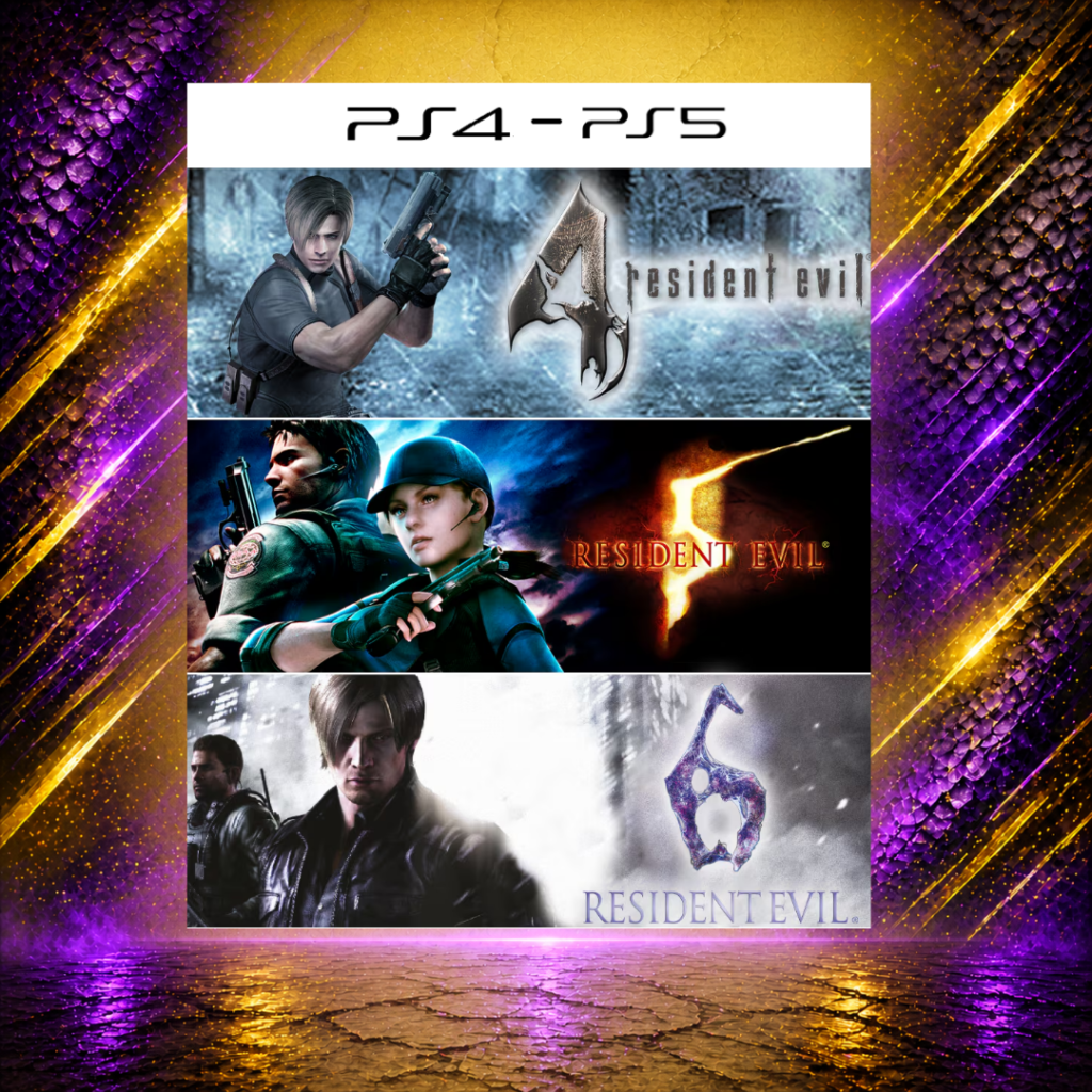 Resident Evil - Pacote Triplo - PS4/PS5 - Mídia Digital