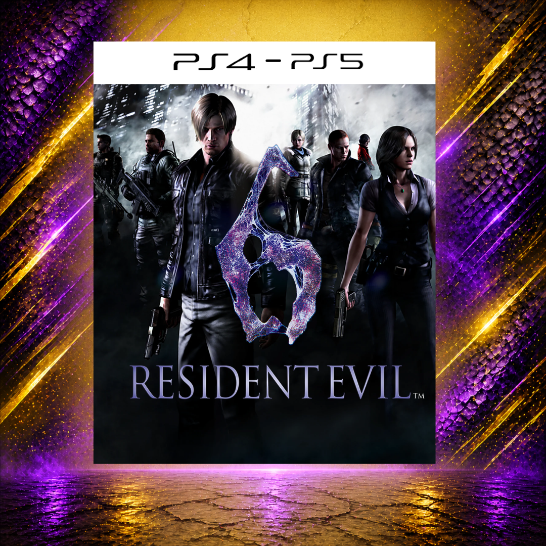RESIDENT EVIL 6 - PS4/PS5 - Mídia Digital