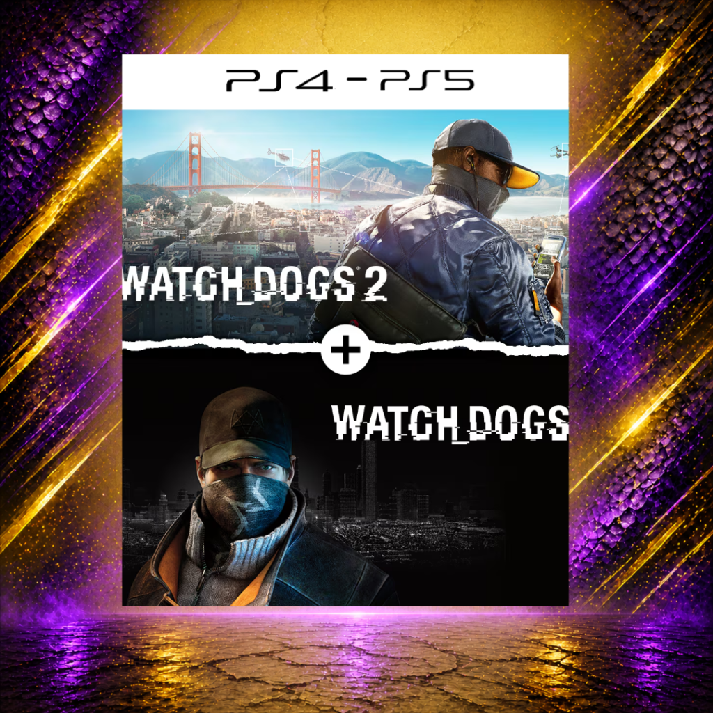 Watch Dogs 1 + Watch Dogs 2 - PS4/PS5 - Mídia Digital