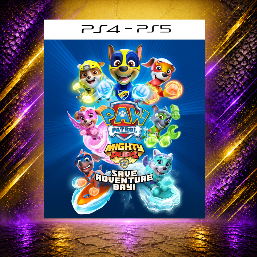 Patrulha Canina: Salvam a Baía da Aventura - PS4/PS5 - Mídia Digital