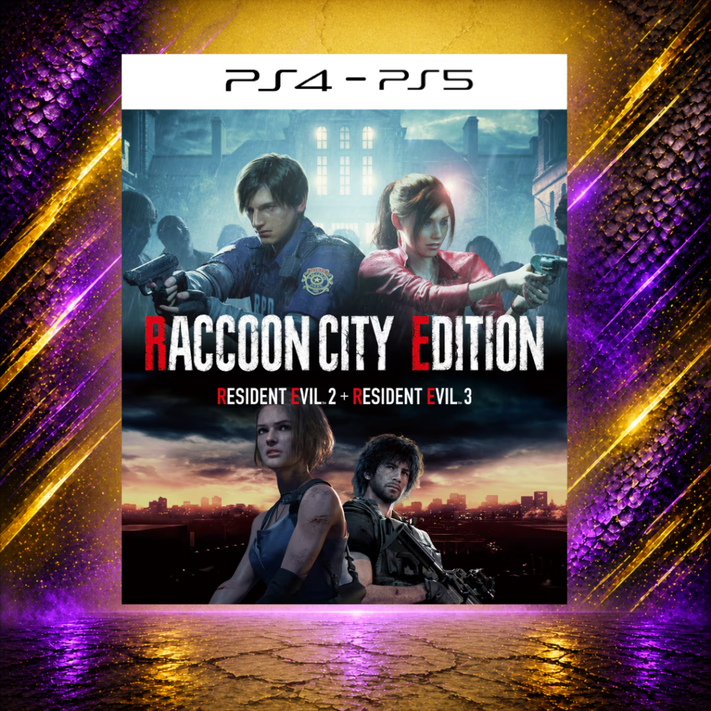 Resident Evil 2 + Resident Evil 3 - PS4/PS5 - Mídia Digital