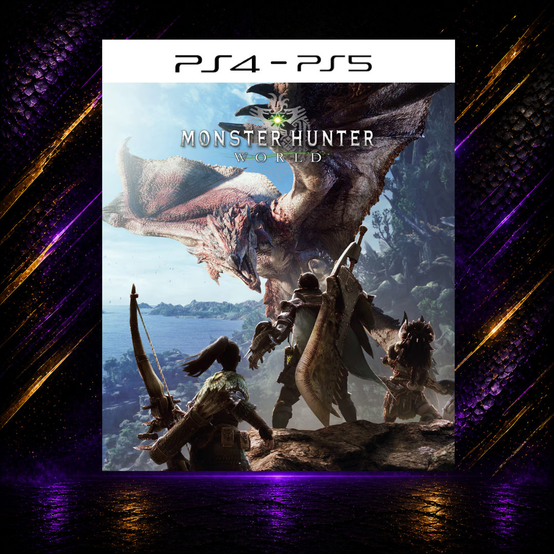 MONSTER HUNTER WORLD - PS4/PS5 - Mídia Digital