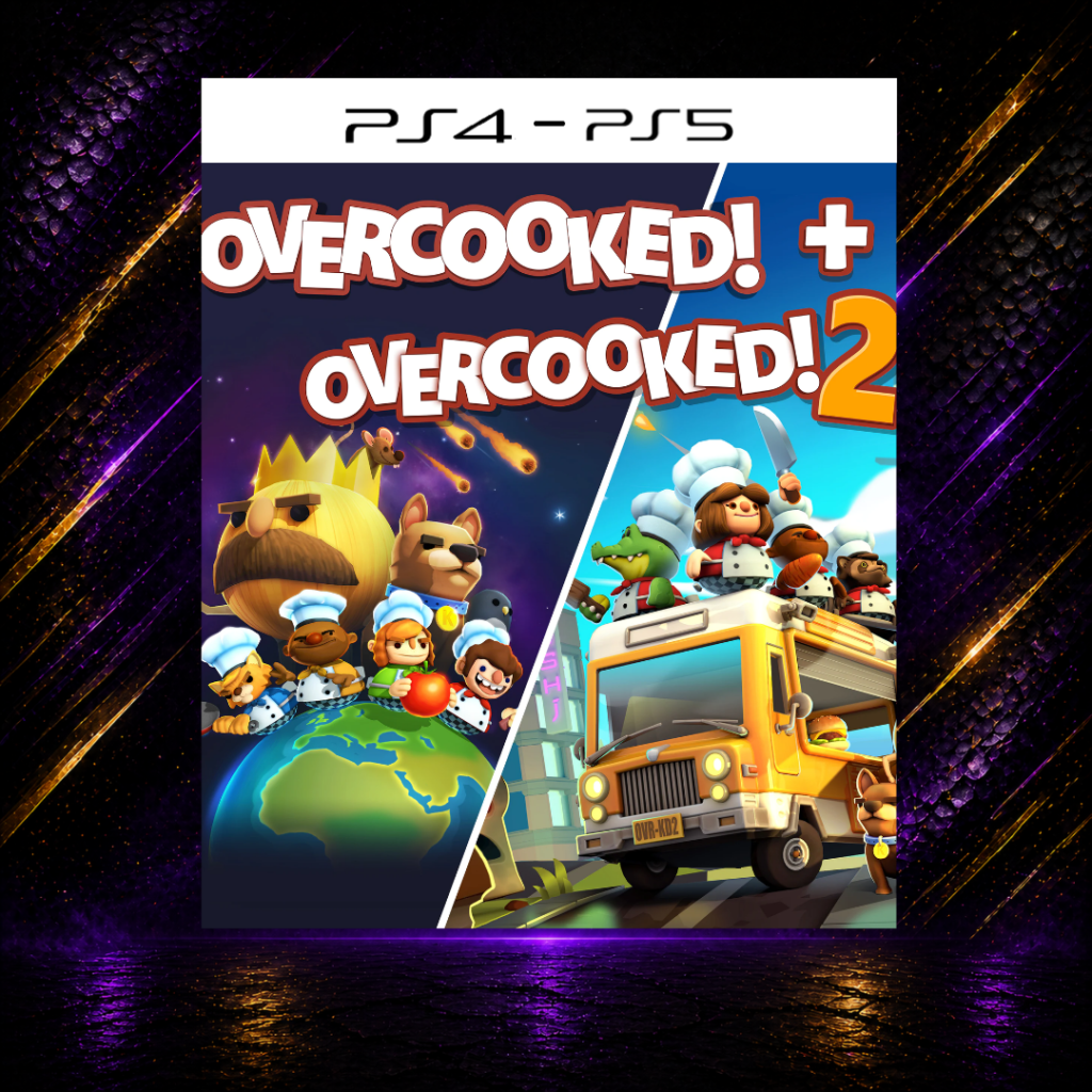 Overcooked 1+2 - PS4/PS5 - Mídia Digital