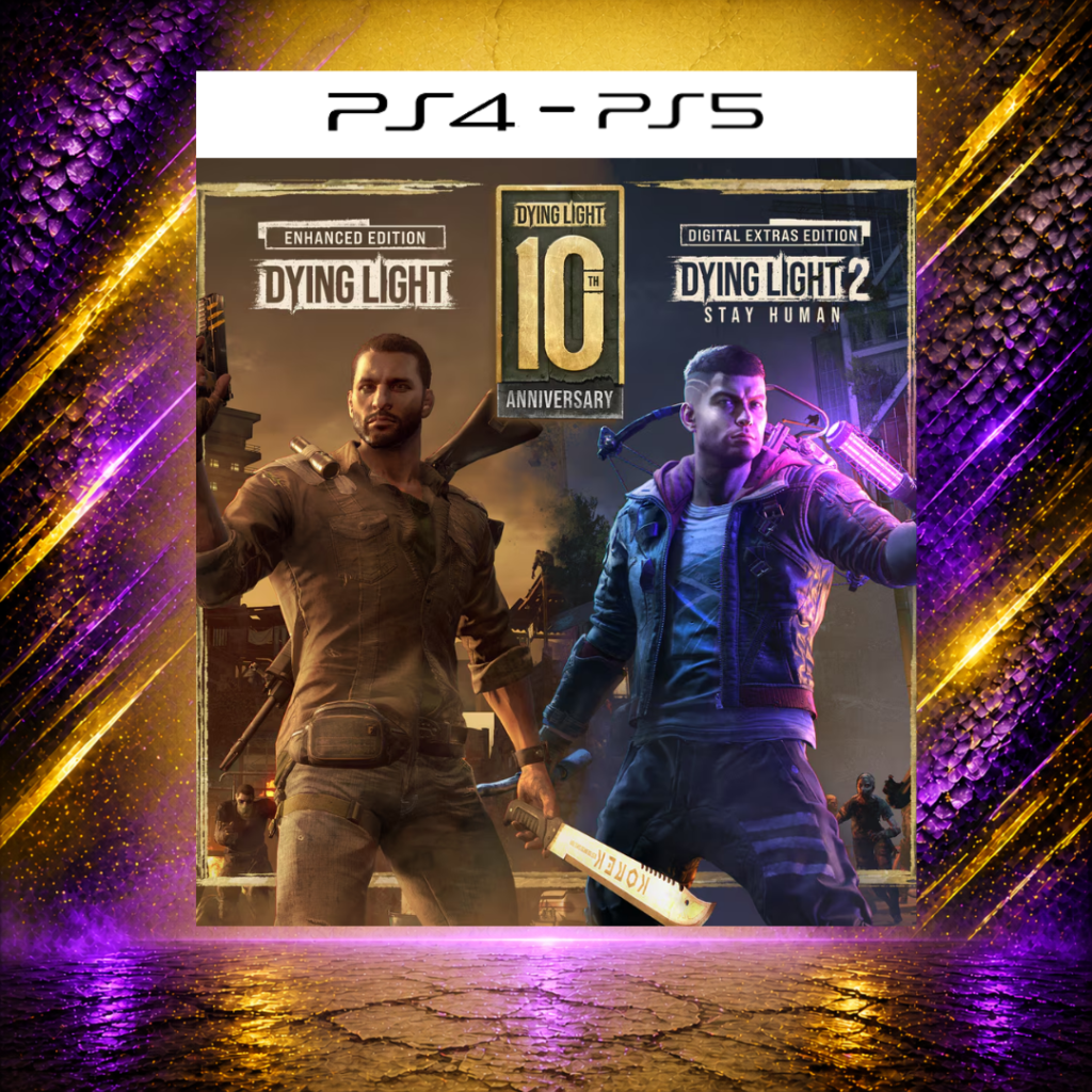 Dying Light Collection (1+2) - PS4/PS5 - Mídia Digital