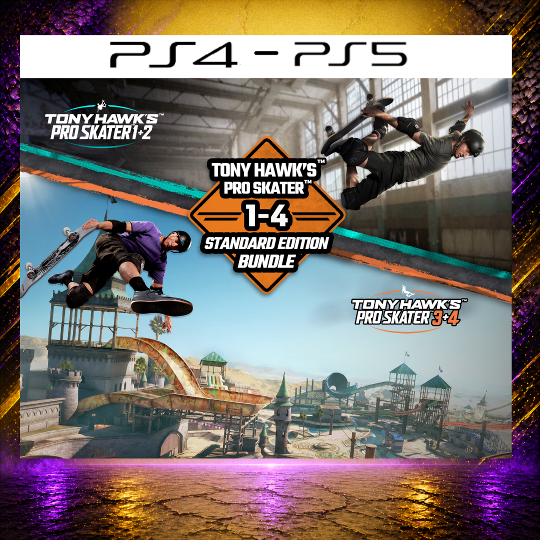 TONY HAWK'S PRO SKATER 1 ao 4 - PS4/PS5 - Mídia Digital